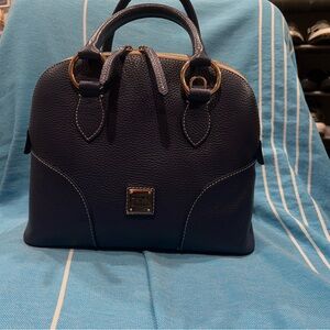 Dooney & Bourke Dark Blue Leather Satchel